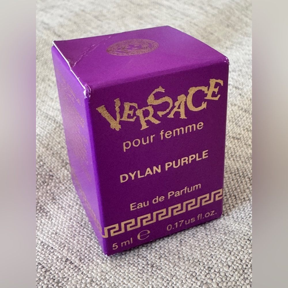 Versace Dylan Purple Mini EDP • 5 ML 0.17 oz new in box travel size mini bottle
